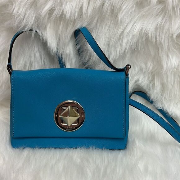 🔶kate spade Sally Aqua Newberry Lane Crossbody C9 - Picture 3 of 7